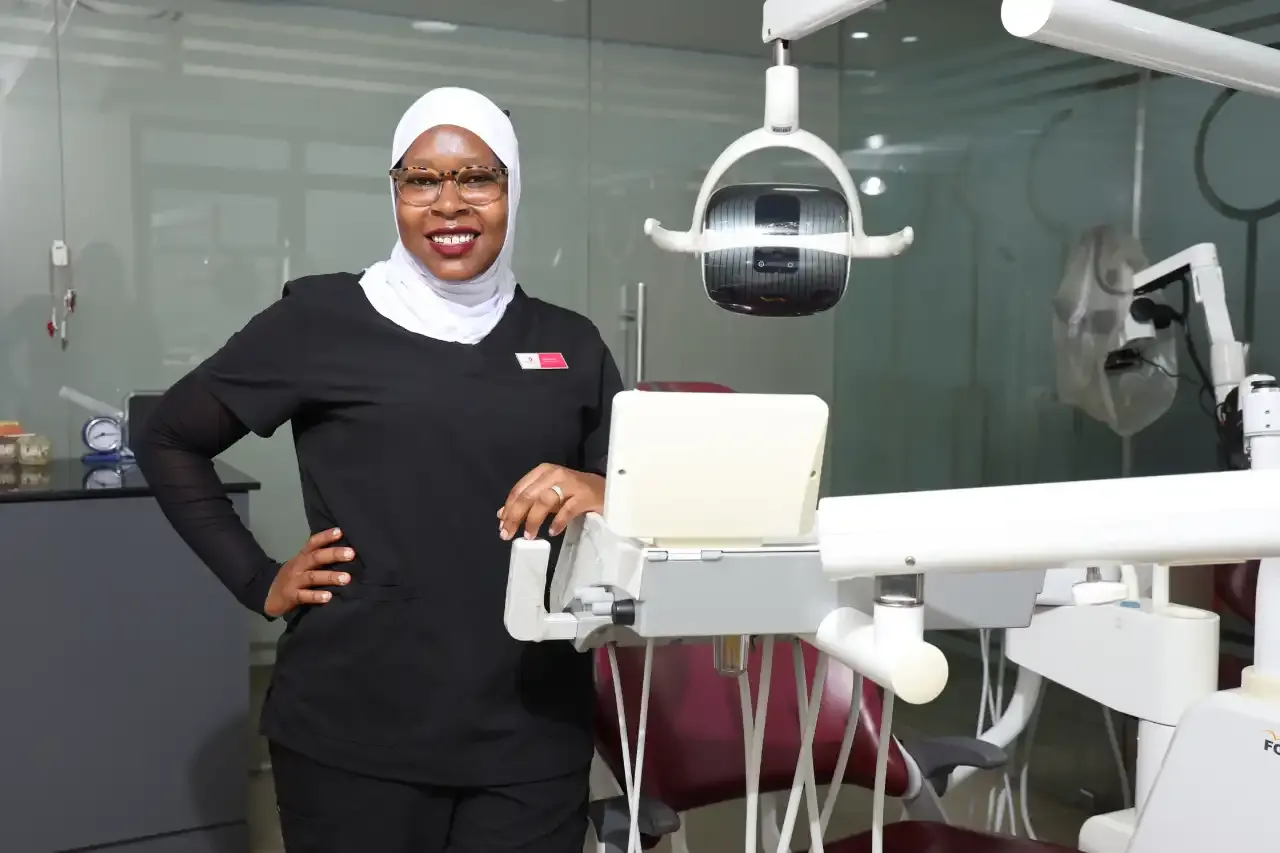 Dental staff next to dental equipment | Dental clinic close to me | The Dentist LTD Nakuru